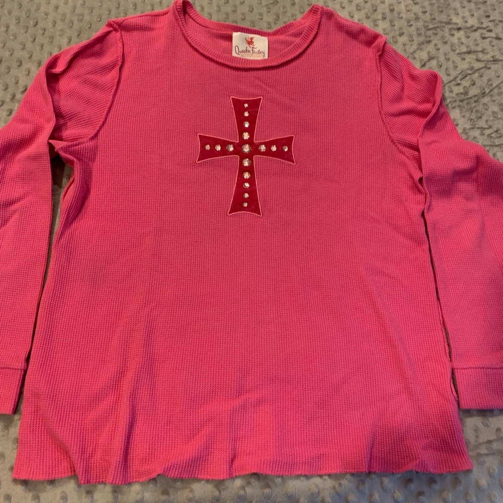 Quacker Factory waffle top embellished